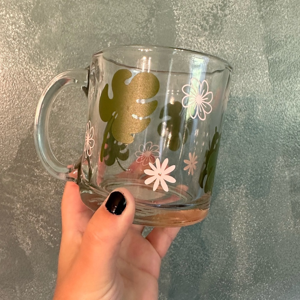 Plant Lovers Glass Coffee Mug!